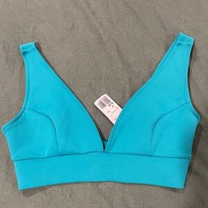 Teal Cropped Tank Bralette